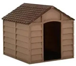vidaXL Hundeh&uuml;tte Braun 71x71,5x68 cm PP