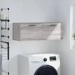 vidaXL Wandschrank Grau Sonoma 100x36,5x35 cm Holzwerkstoff