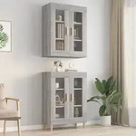 vidaXL H&auml;ngeschrank Grau Sonoma 69,5x34x90 cm