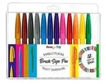 Pentel Brush-Pen-Set Mehrfarbig 7.0 - 17.0 mm SES15-12