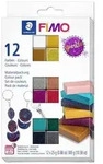 Staedtler FIMO&reg; leather effect 8013 C Ofenh&auml;rtende Modelliermasse, 12 Bl&ouml;cke &aacute; 25
