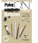 Clairefontaine PaintON Naturel, Block A2, kopfseitig , 30 Blatt, Sand - 96543C