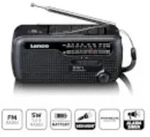 Lenco MCR-113 Notfall-Radio Kurbel/Solar/Akku schwarz