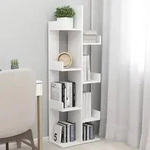 vidaXL B&uuml;cherregal Wei&szlig; 48x25,5x140 cm Holzwerkstoff