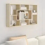 vidaXL Wandregal Sonoma-Eiche 85x16x52,5 cm Holzwerkstoff
