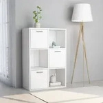 vidaXL Lagerschrank Wei&szlig; 60x29,5x90 cm Holzwerkstoff