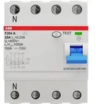 ABB 2CSF204123R1250 F204 A-25/0,03-L FI-Schutzschalter A 4polig 25 A 0.03 A 400 V