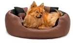 lionto Hundebett, stilvolles 4-in-1 Hundek&ouml;rbchen, wasserabweisend, kratzfest &