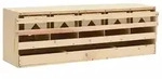 vidaXL 5er Legenest 117x33x38 cm Massivholz Kiefer