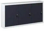 vidaXL Wand-Werkzeugschrank Industriedesign Metall Grau und Schwarz
