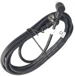 goobay Antennenkabel Koax Stecker/Kupplung 2 x gewinkelt schwarz 2,5 m