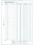 Avery Zweckform - Kassenbericht - 50 Blatt - A4
