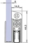 T&uuml;rdichtung Schall-Ex&reg; GS-8 1-407 1-s.L.958mm Alu.silberf.GLT ATHMER