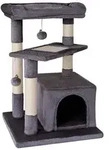 lionto Katzenkratzbaum 75 cm mit H&ouml;hle, Liegebett & Sisalfl&auml;che, kompakt & stabil,