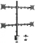 "Equip Befestigungskit - neigbar - f&uuml;r 4 LCD-Anzeigen - Kunststoff, Metall - Schwarz