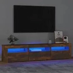 vidaXL TV-Schrank mit LED-Leuchten R&auml;uchereiche 180x35x40 cm