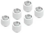 Eiszapfen 16/10Mm Anschraubt&uuml;lle G1/4 - White Sixpack (Wei&szlig;, F&uuml;r Weiche Schl&auml;uche