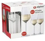 Alpina 86430 Weissweinkelch 370 ml, Glas, klar (6er Pack)