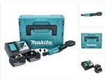 "Makita DWR 180 RGJ Akku Ratschenschrauber 18 V 47,5 Nm 1/4" 3/8" + 2x Akku 6,0...