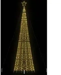 vidaXL LED Weihnachtsbaum mit Erdspie&szlig;en 1534 LEDs Warmwei&szlig; 500 cm