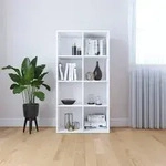 vidaXL B&uuml;cherregal/Sideboard Wei&szlig; 66&times;30&times;130 cm Holzwerkstoff