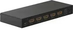 Goobay 58490 Series 2.0 HDMITM-Umschaltbox 4 auf 1 mit Audio-Ausgang, Schwarz -