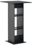 vidaXL Bartisch Schwarz 60x60x110 cm