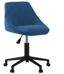 vidaXL Esszimmerstuhl Drehbar Blau Samt