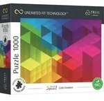TREFL Puzzle UFT Color Splash: W&uuml;rfel Farbverlauf 1000 Teile