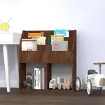 vidaXL Kinder-B&uuml;cherregal Braun Eiche 71x30x78,5 cm Holzwerkstoff