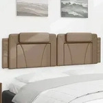 "vidaXL Kopfteil-Kissen "Viana" Cappuccino-Braun 180 cm Kunstleder"