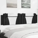 "vidaXL Kopfteil-Kissen "Viana" Schwarz und Wei&szlig; 200 cm Kunstleder"