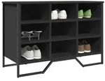 vidaXL Schuhregal Schwarz 90x38x61,5 cm Holzwerkstoff