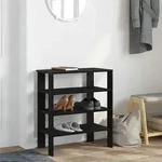 vidaXL Schuhregal Schwarz 61x32x70 cm Holzwerkstoff