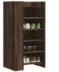 vidaXL Schuhschrank Braun Eichen-Optik 52x37,5x100 cm Holzwerkstoff