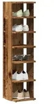 vidaXL Schuhschr&auml;nke 2 Stk. Altholz-Optik 28x27x102 cm Holzwerkstoff