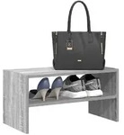 vidaXL Schuhregal Stapelbar Grau Sonoma 60x30x30,5 cm