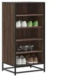 vidaXL Schuhregal Braun Eichen-Optik 48x38x97,5 cm Holzwerkstoff