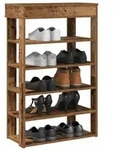 vidaXL Schuhregal Altholz-Optik 60x30x98 cm Holzwerkstoff