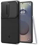 Spigen Optik Armor H&uuml;lle Kompatibel mit Samsung Galaxy S25 Ultra Schwarz