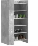 vidaXL Schuhschrank Betongrau 52x37,5x100 cm Holzwerkstoff