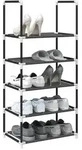 vidaXL Schuhregal 5 Ebenen Schwarz 44x28x94 cm Vliesstoff
