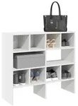 vidaXL Schuhregale 2 Stk. Stapelbar Wei&szlig; 89,5x30x40 cm