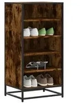 vidaXL Schuhregal R&auml;uchereiche 48x38x97,5 cm Holzwerkstoff