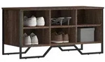 vidaXL Schuhregal Braun Eichen-Optik 90x38x45,5 Holzwerkstoff