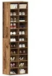 vidaXL Schuhschrank Altholz-Optik 54x34x183 cm Holzwerkstoff