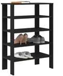 vidaXL Schuhregal Schwarz 61x32x87,5 cm Holzwerkstoff
