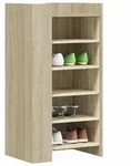 vidaXL Schuhschrank Sonoma-Eiche 52x37,5x100 cm Holzwerkstoff
