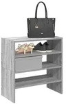 vidaXL Schuhregale 2 Stk. Stapelbar Grau Sonoma 60x30x30,5 cm
