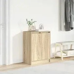 vidaXL Schuhschrank Sonoma-Eiche 57x34x76 cm Holzwerkstoff